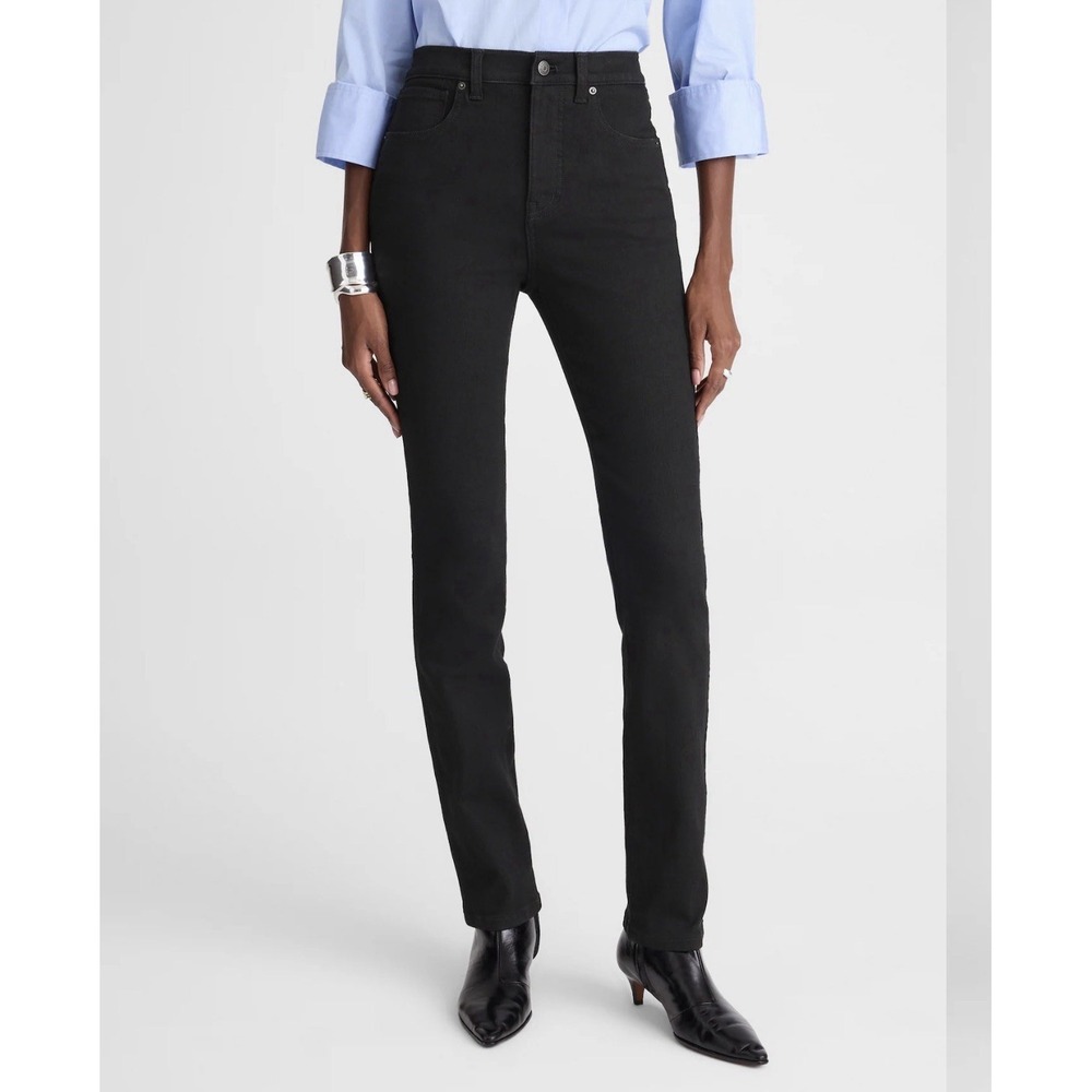 NEW Madewell Pencil Jean womens 32 black super stretch denim magic pockets NW283